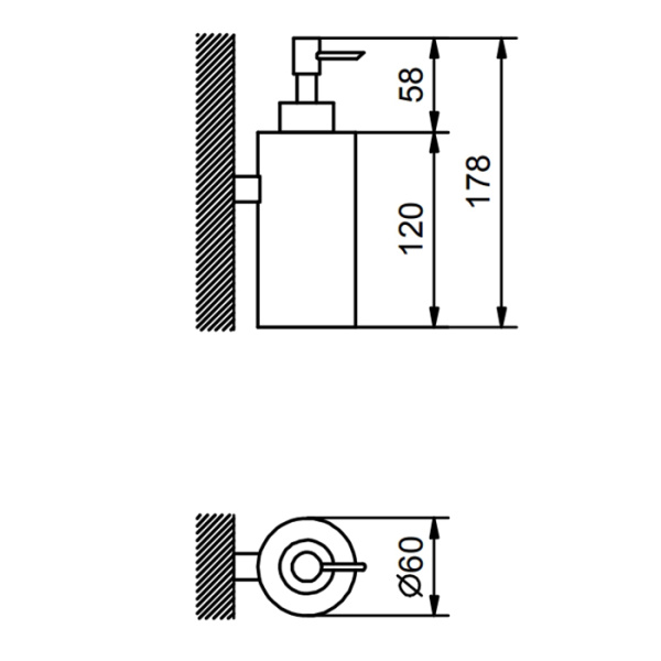 Дозатор для мыла Fantini Young 96 02 7653 хром