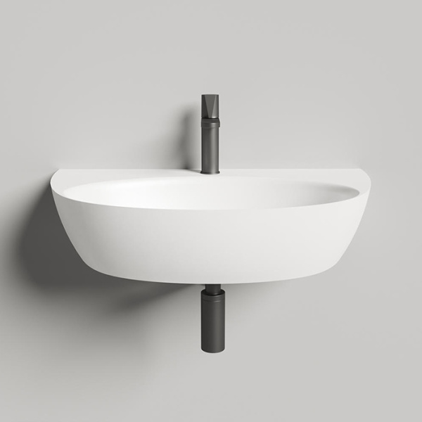 раковина накладная 60х71 см.salini alda wall 03 140313g s-sense, цвет: белый
