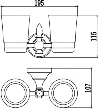 стакан двойной savol 68b s-06868b
