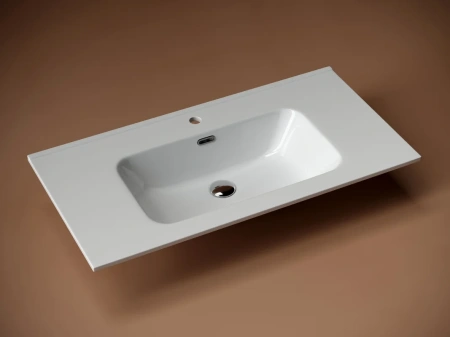 раковина ceramicanova element cn7002 встраиваемая, сверху, 91х46.5 см, белая