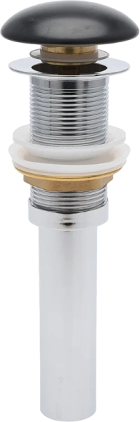 Донный клапан AQUAme AQM7002-0MB клик клак, черный матовый