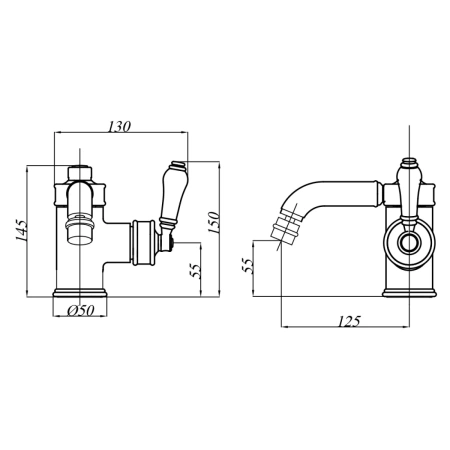 смеситель migliore ermitage 24999 для биде, без донного клапана, хром
