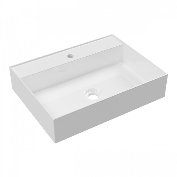 раковина накладная 60 см alice hide 31230101s, цвет белый
