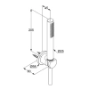 душевой набор kludi nova fonte puristic 1s 2085005-15