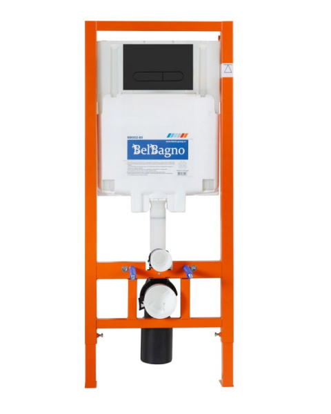 инсталляция belbagno bb002-80/bb007-pr-nero.m с черной матовой клавишей смыва