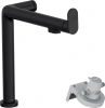 Смеситель для кухни с подключением к фильтру Hansgrohe Aqittura M91 FilterSystem 240 76804670, черный матовый