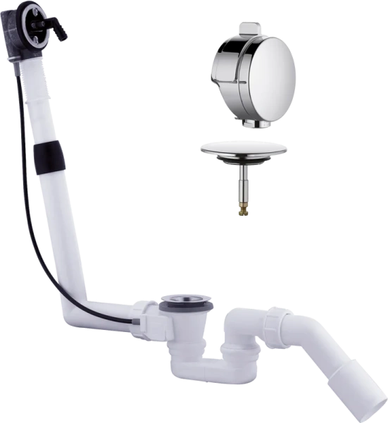 Слив-перелив для ванны Kludi Rotexa Multi 2120005N-00 с наполнением, хром