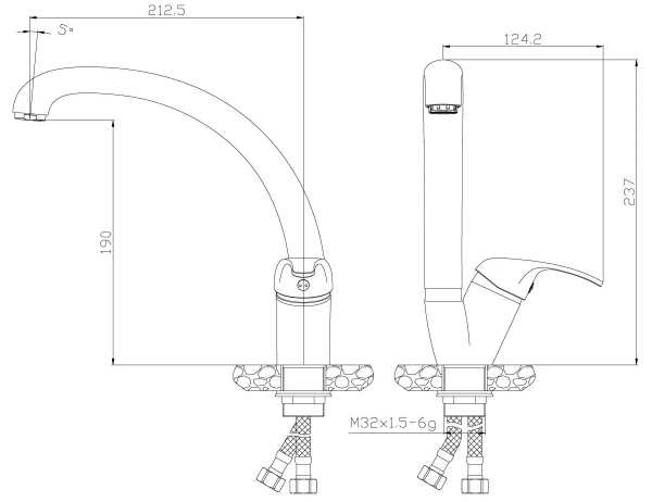 смеситель для кухни rossinka y y35-23u