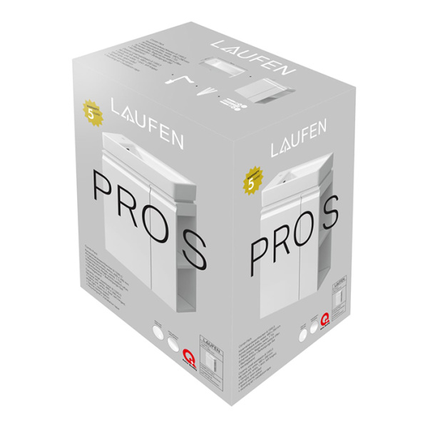 тумба с раковиной laufen pro s 8.6296.5.463.104.1 48х28х69см, подвесная, цвет: белый матовый