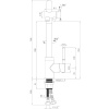 смеситель для кухни seaman barcelone ssl-5226-gun