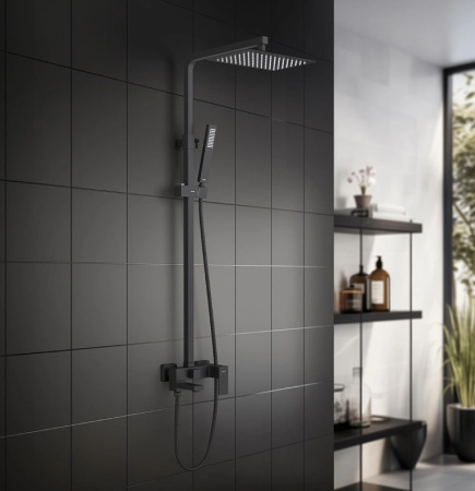 душевая система aquatek либра aq2640mb черная матовая