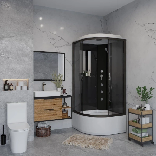 душевая кабина niagara classic 90x90 ng-6508-14g с гидромассажем