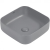 Раковина 38.5x38.5 см Abber Rechteck AC2211MG, цвет серый матовый