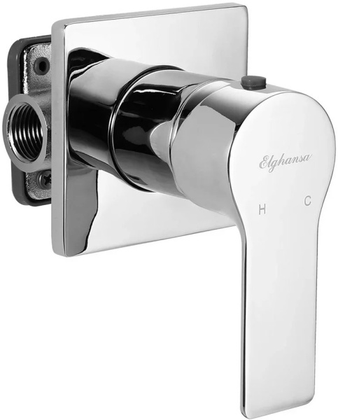 смеситель для душа elghansa squareline 34q1143 с внутренней частью