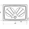 душевой поддон из искусственного камня ravak gigant pro 120x70 xa03g101010 белый