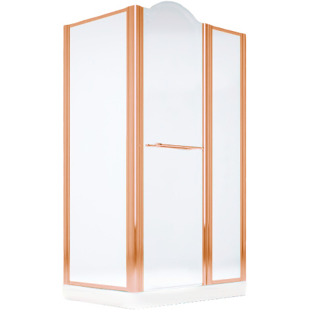 Душевой уголок Migliore Diadema 120×80 R 22704 профиль бронза, стекло прозрачное