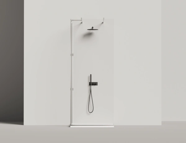 душевой поддон из искусственного камня salini oasi 120321m 90×90x3 см s-stone белый матовый