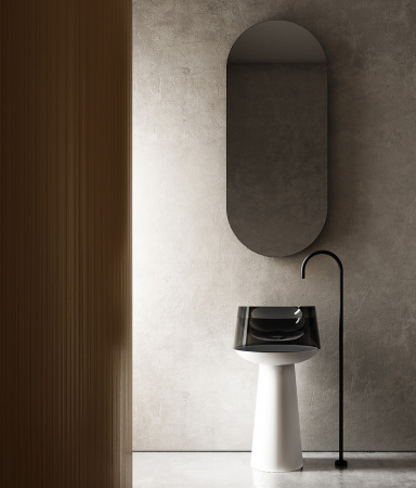 раковина напольная 50x50 см abber kristall at2706white-onyx