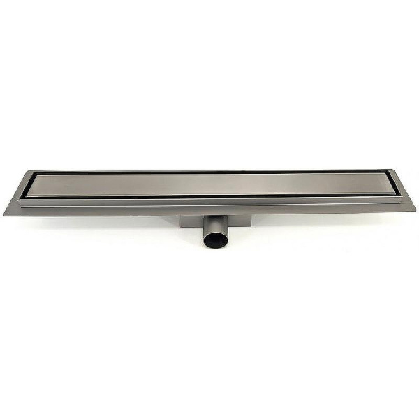 душевой лоток esbano meta 80 m-tile-80gm estrmettile80gm с решеткой оружейная сталь / под плитку