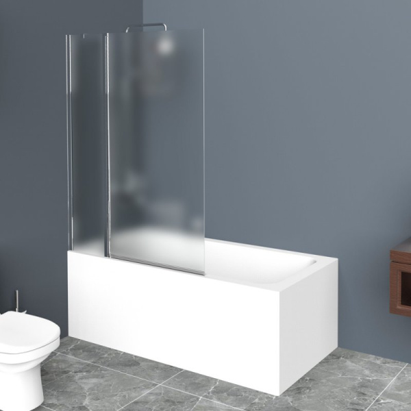 шторка на ванну belbagno uno 100 uno-v-11-100/150-c-nero профиль черный матовый, стекло прозрачное