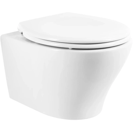 унитаз подвесной безободковый belbagno acqua bb340chr, без сиденья, цвет белый