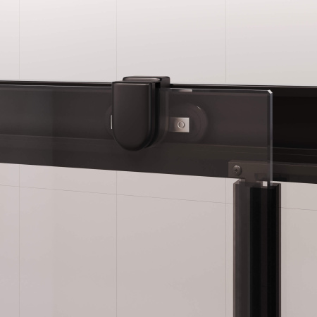 душевая дверь rgw passage pa-017b 150 350801715-14 профиль черный, стекло прозрачное
