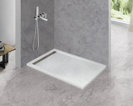 душевой поддон из искусственного камня cezares tray as 140x90 tray-as-ah-140/90-30-w белый