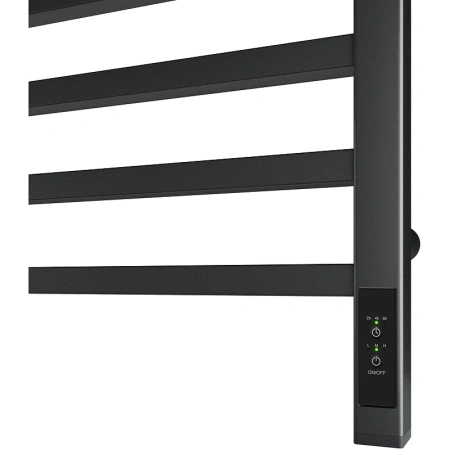 полотенцесушитель point вега п9 pn71858gb электрический, диммер справа, 50x80 см, графит блеск