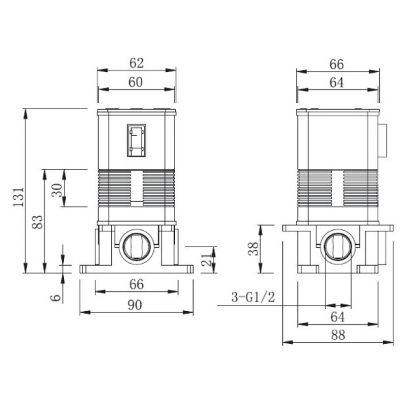 смеситель для душа caprigo fonte 12-550-vot