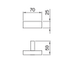крючок fantini linea 92 02 7708 хром