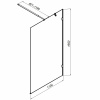 душевая стенка am.pm x-joy w94wi-110-f1-mte, 110 см, со свободным входом, профиль хром матовый, стекло прозрачное