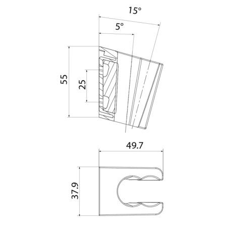держатель для ручного душа iddis slide 080wl00i53