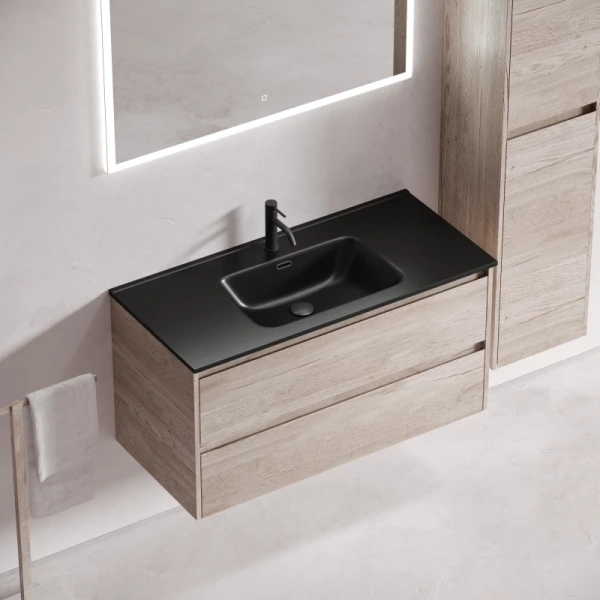 тумба под раковину sancos libra 100 lb100eg подвесная дуб галифакс натуральный