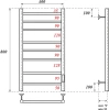 полотенцесушитель point аврора pn10848 электрический, 40x80 см, хром