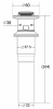 донный клапан belbagno bb-pcu-03-boro click-clack, брашированное золото