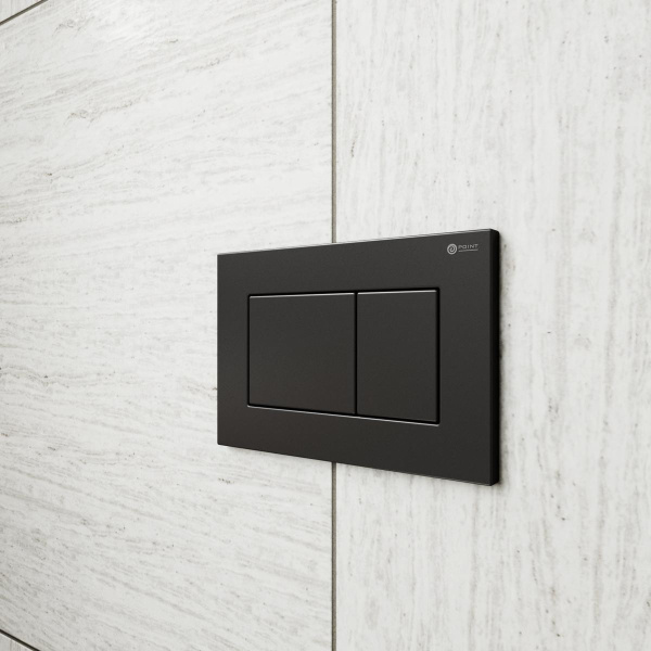 кнопка для инсталляции point ника pn44081bm цвет черная матовая
