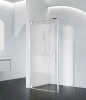 душевая стенка belbagno marmi 100 marmi-100-fix-c-cr профиль хром, стекло прозрачное
