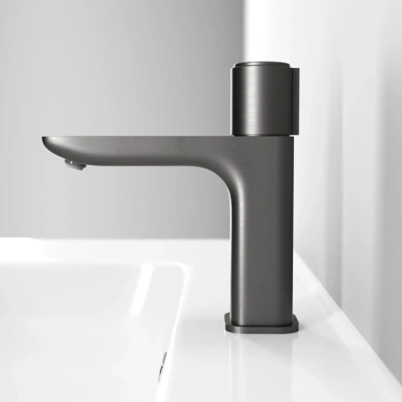 смеситель для раковины iddis slide sligmbti01 графитовый