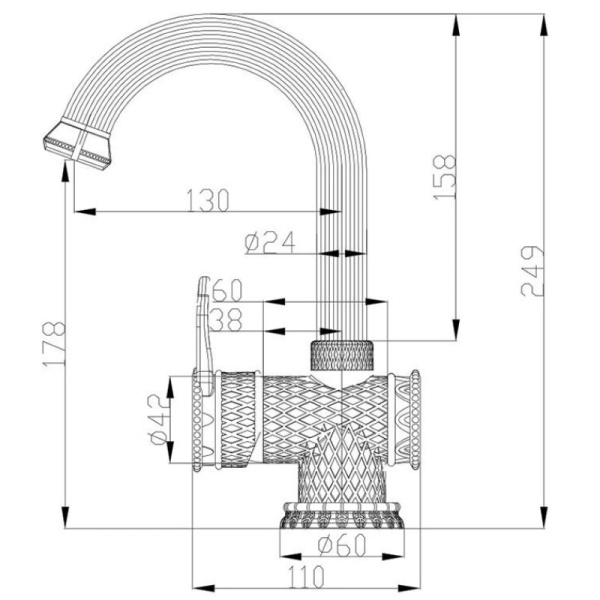 смеситель для раковины zorg antic a 411u-br