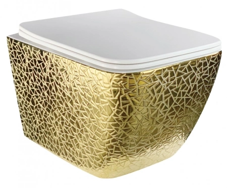 унитаз подвесной esbano leon esupleonprwg золото призма