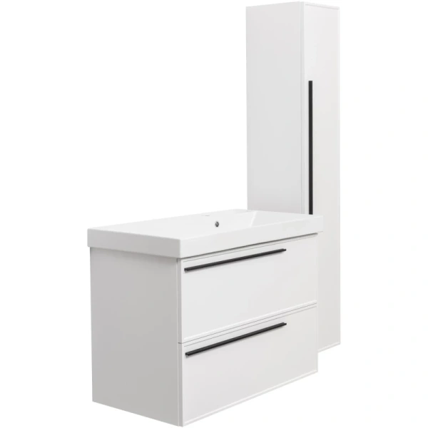 тумба белый матовый 97,6 см la fenice elba twin fnc-01-elb-b-100-2