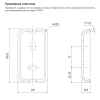 мыльница iddis slide sligmg0i42 матовое стекло, графитовый