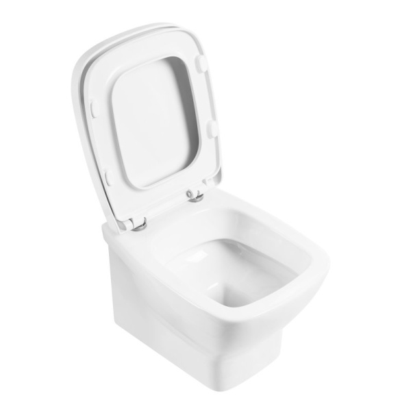 унитаз подвесной безободковый belbagno lago bb128ch, без сиденья, цвет белый