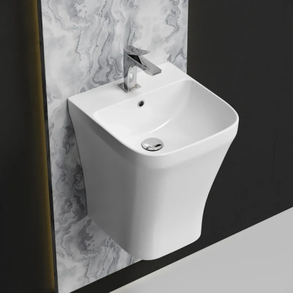 раковина ceramicanova dion cn6067 подвесная, 36.5x40.6 см, белая