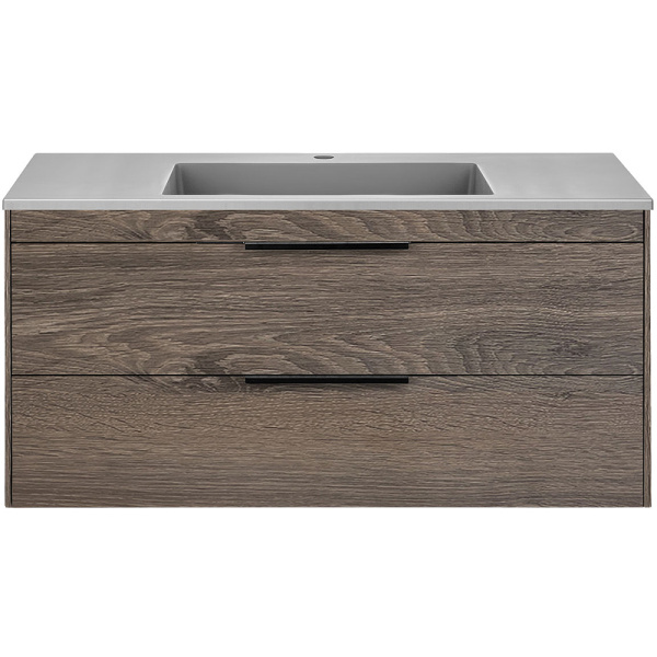 тумба под раковину vincea chiara 2d 100 vmc-2c2100ro подвесная r.oak