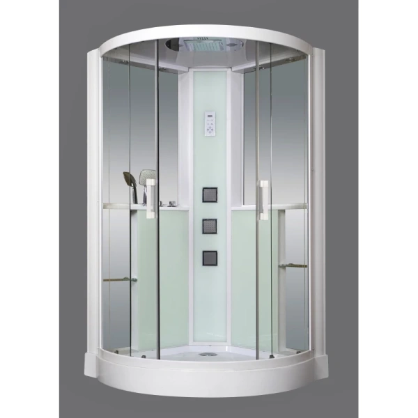 душевая кабина grossman gr-142 120x120 профиль белый стекло прозрачное