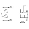 смеситель для душа fantini nice 65 13 s181sb черный матовый
