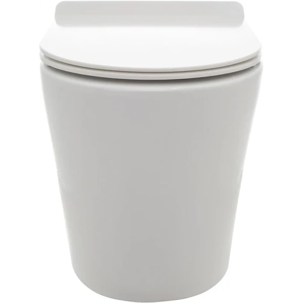 унитаз aquame aqm3001 приставной, с сиденьем микролифт, цвет белый глянец