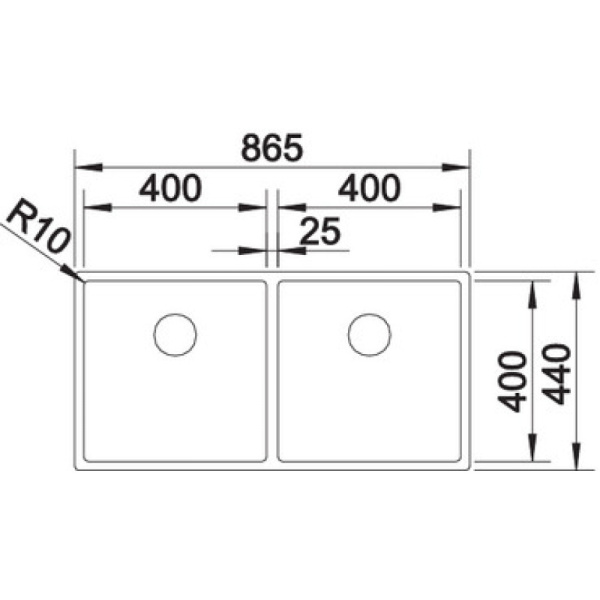 кухонная мойка blanco claron 400/400-u 521618