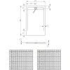 душевой поддон из литьевого мрамора 160×80 см radaway teos f white htf16080-04